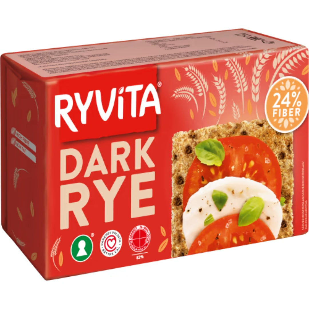 Ryvita Dark Rye Mörkt Knäckebröd - Dark Rye Crispbread 250G