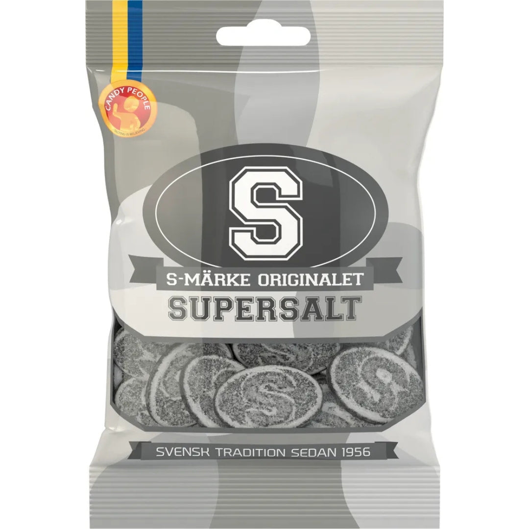 S-Märke Originalet Supersalt - Supersalty Candy 80g
