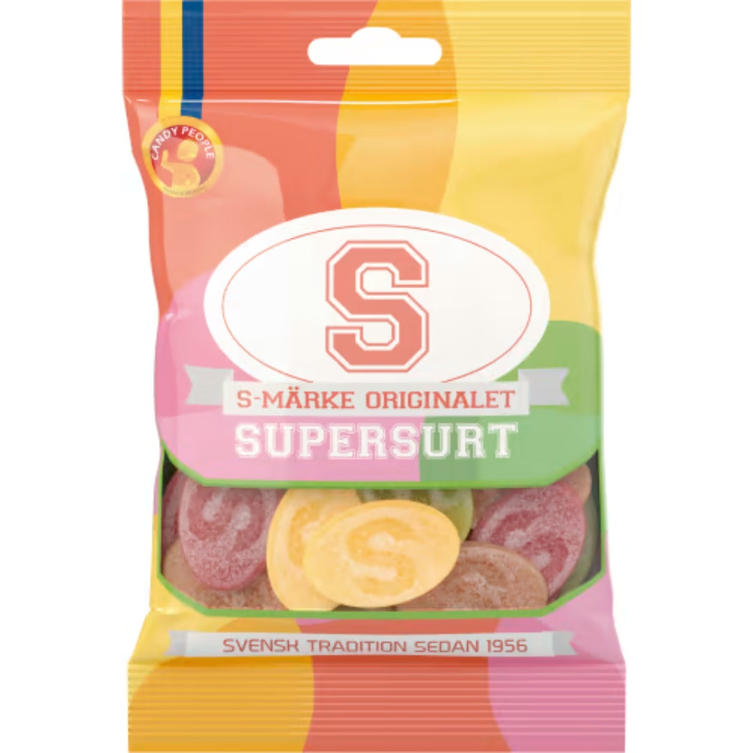 S-Märke Originalet Supersurt - Supersour Candy 80g
