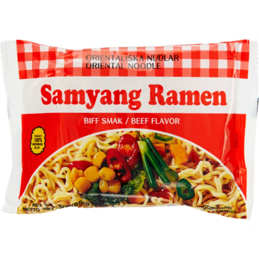 Samyang Ramen Snabbnudlar Biff - Beef Instant Noodles 85g