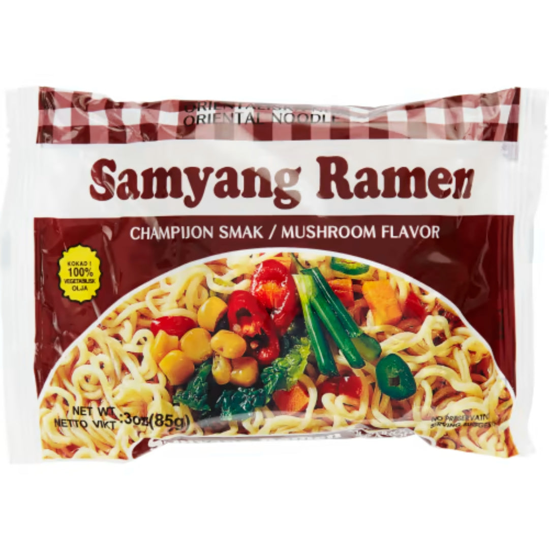 Samyang Ramen Snabbnudlar Svamp - Mushroom Instant Noodles 85g