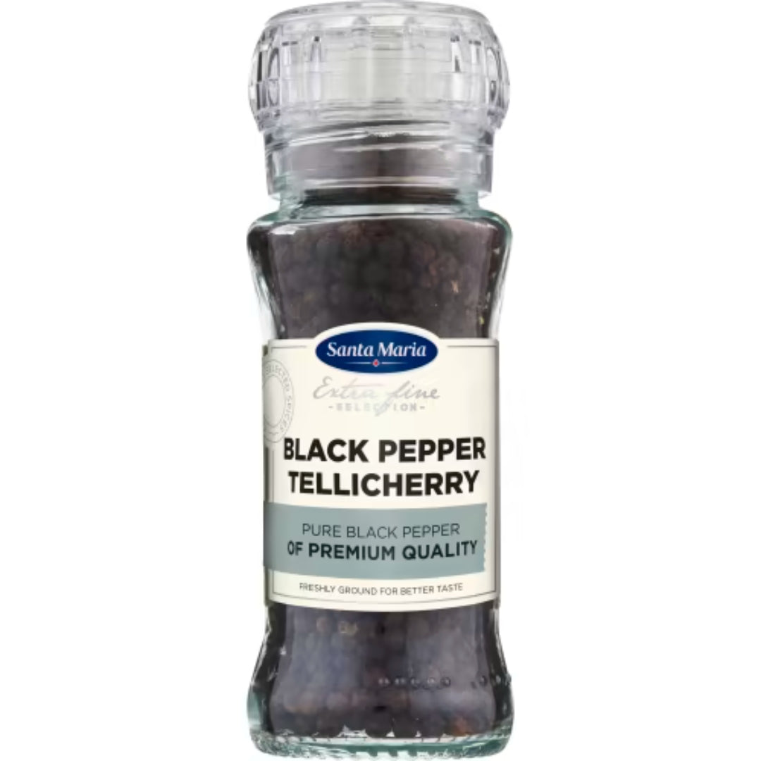 Santa Maria Black Pepper Tellicherry Kvarn - Tellicherry Black Pepper 70g