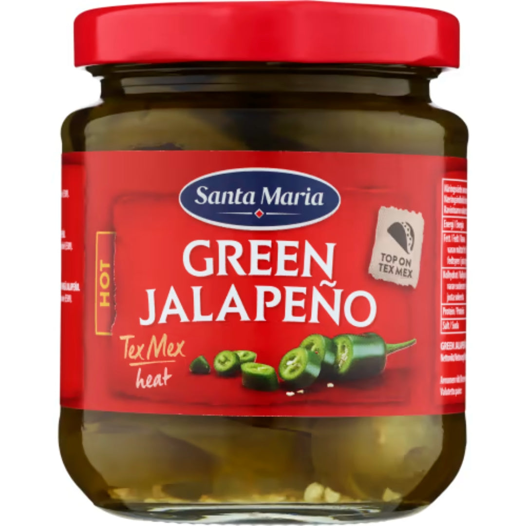 Santa Maria Green Jalapeño Hot - Green Jalapeño 215g