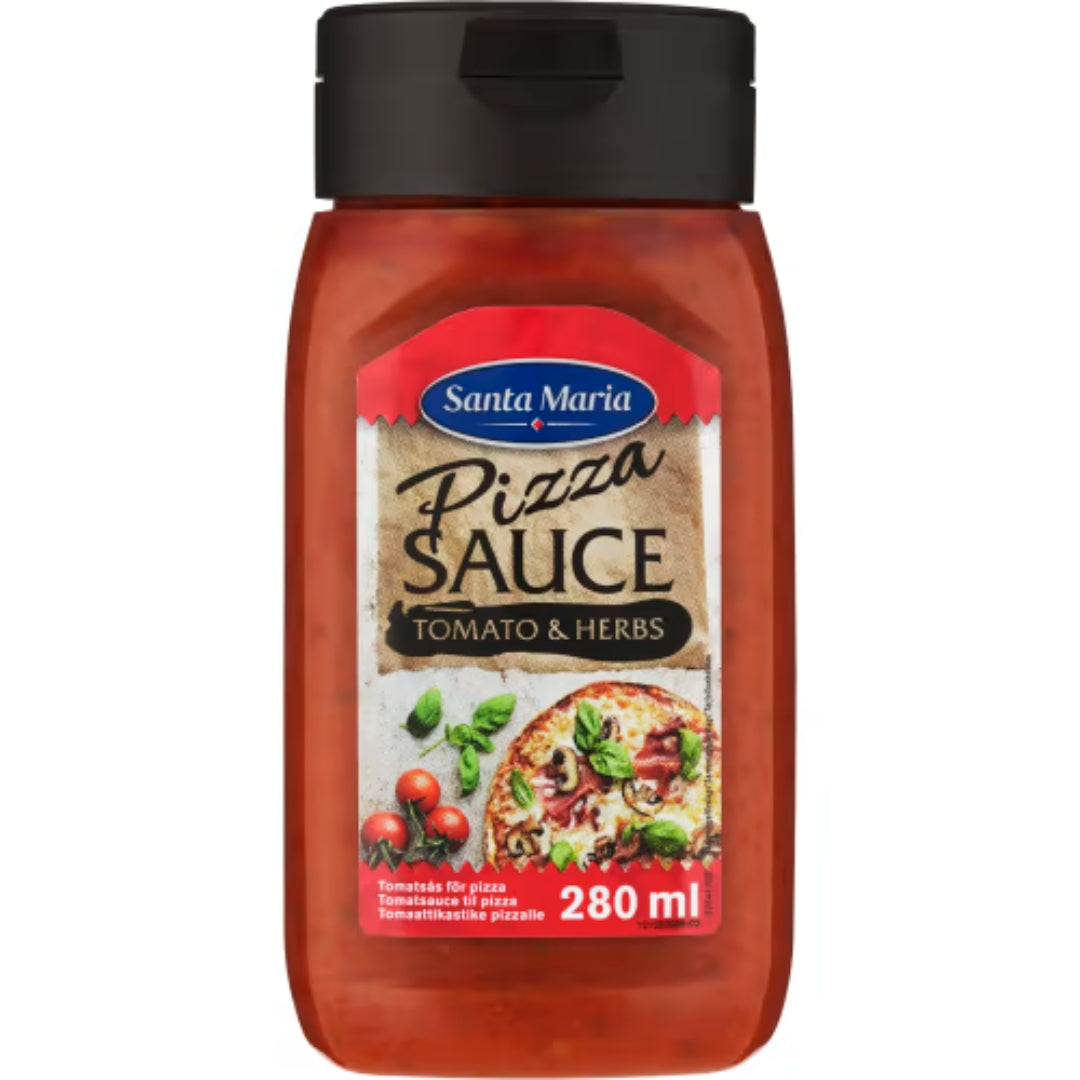 Santa Maria Pizza Sauce Tomato & Herbs Tex Mex - Pizza Sauce 280ml