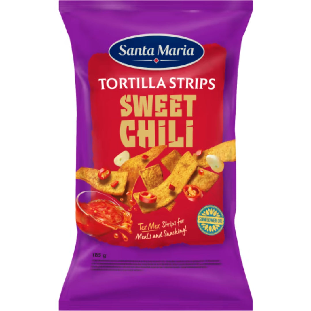 Santa Maria Sweet Chili Tortilla Strisce - Strisce di tortilla Sweet Chili 185G