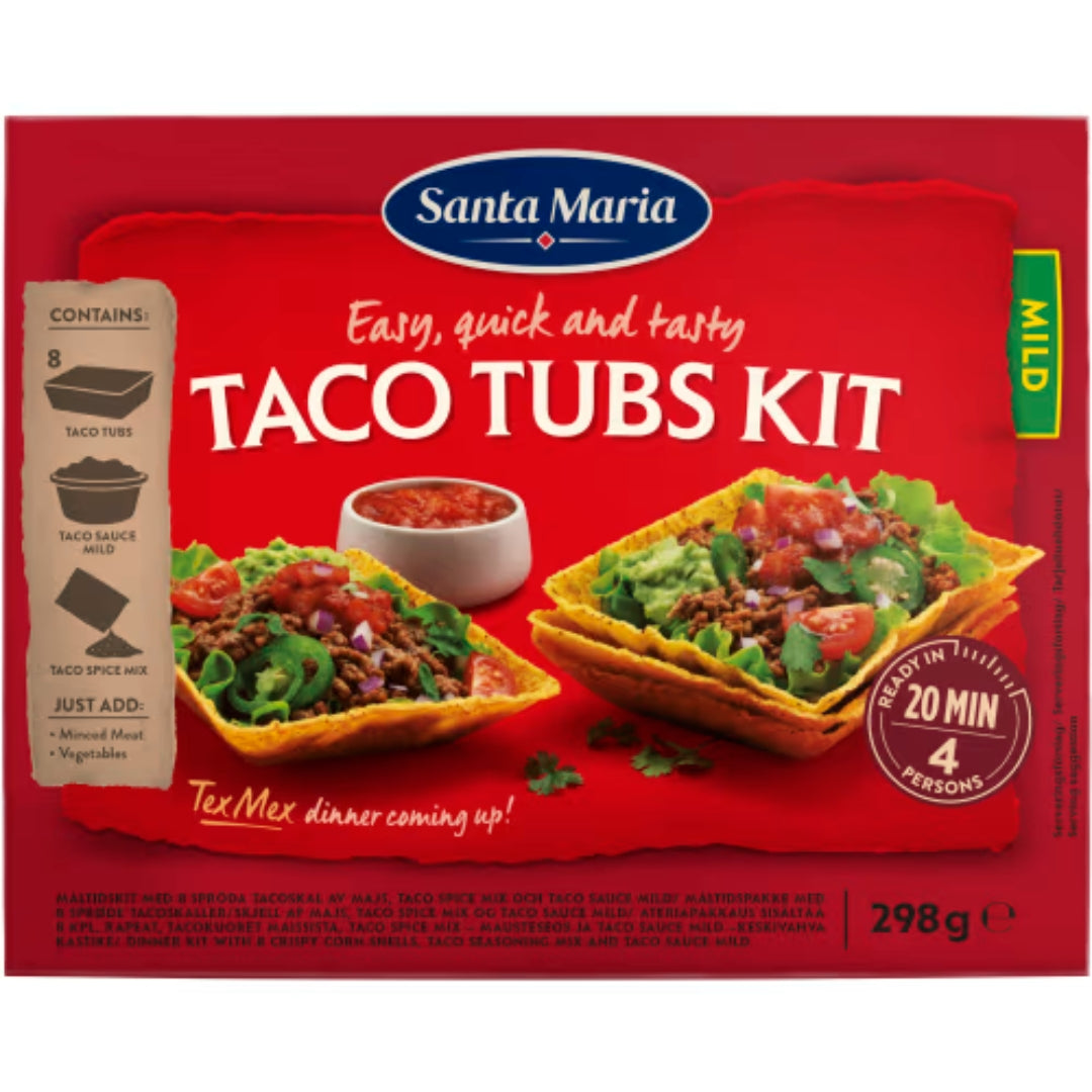 Santa Maria Taco Tubs Kit - Tex Mex Starter Kit 298g