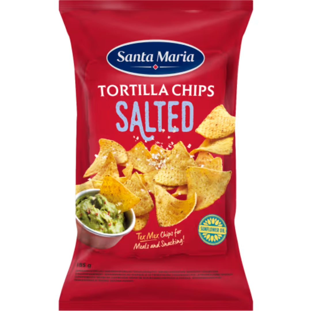 Santa Maria Tortilla Chips Salted - Crispy Tortilla Chips 185g