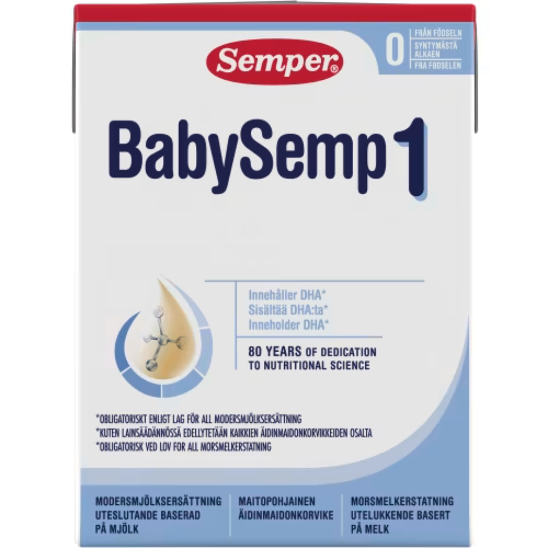 Semper Baby Semp 1 Modersmjölksers Från 0 Månader - Ready-to-Drink Infant Formula with DHA 200ml
