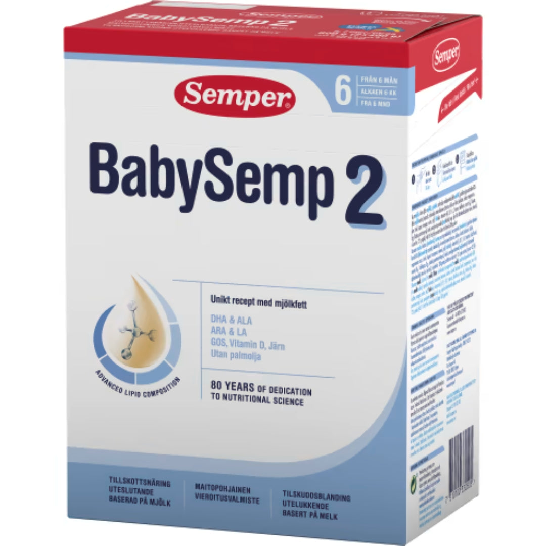 Semper Baby Semp 2 Tillskottsnäring Från 6 Månader - Milk-based Follow-on Formula from 6 months 5.7l