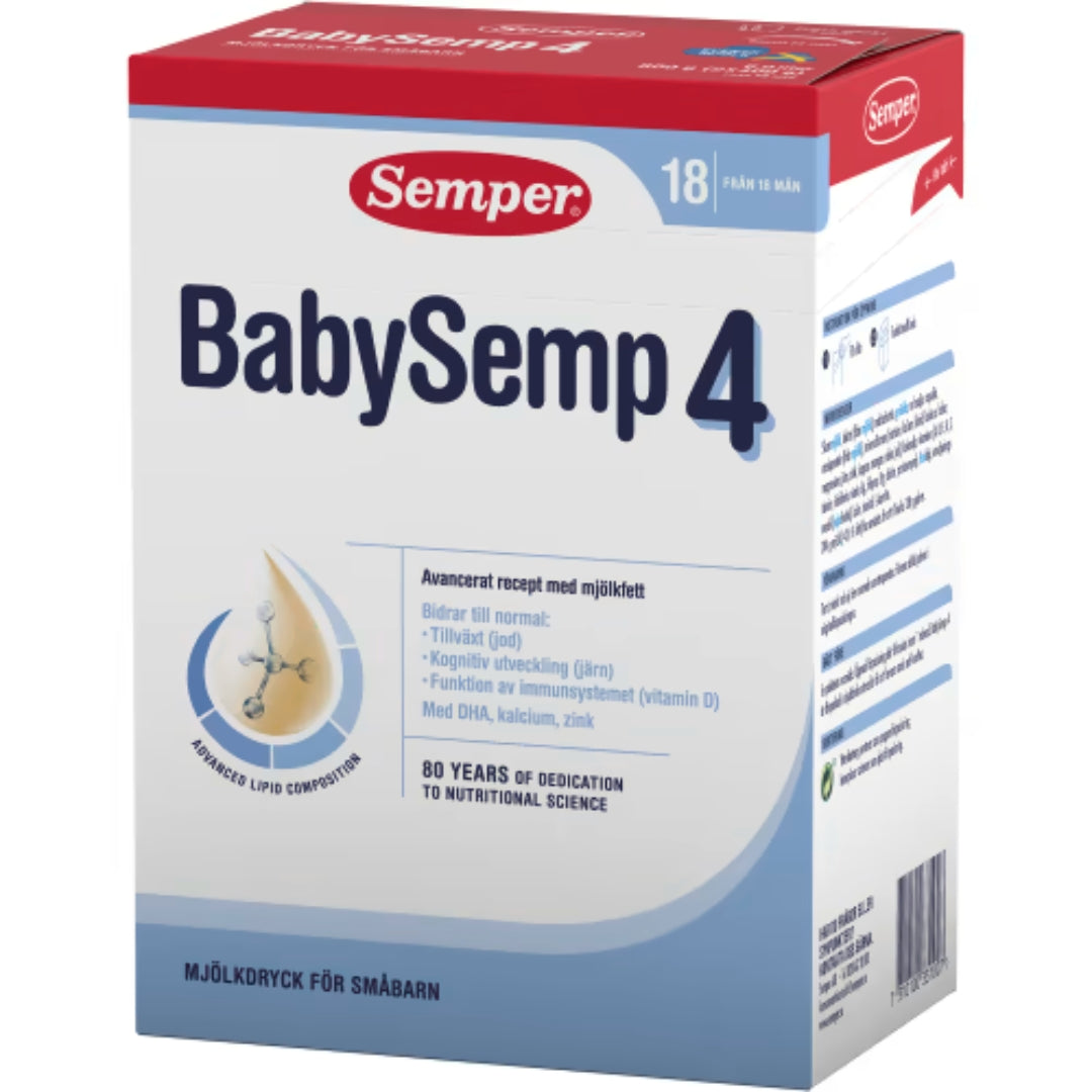Semper Baby Semp 4 Mjölkdryck Från 18 Månader - Toddler Milk Drink 6l