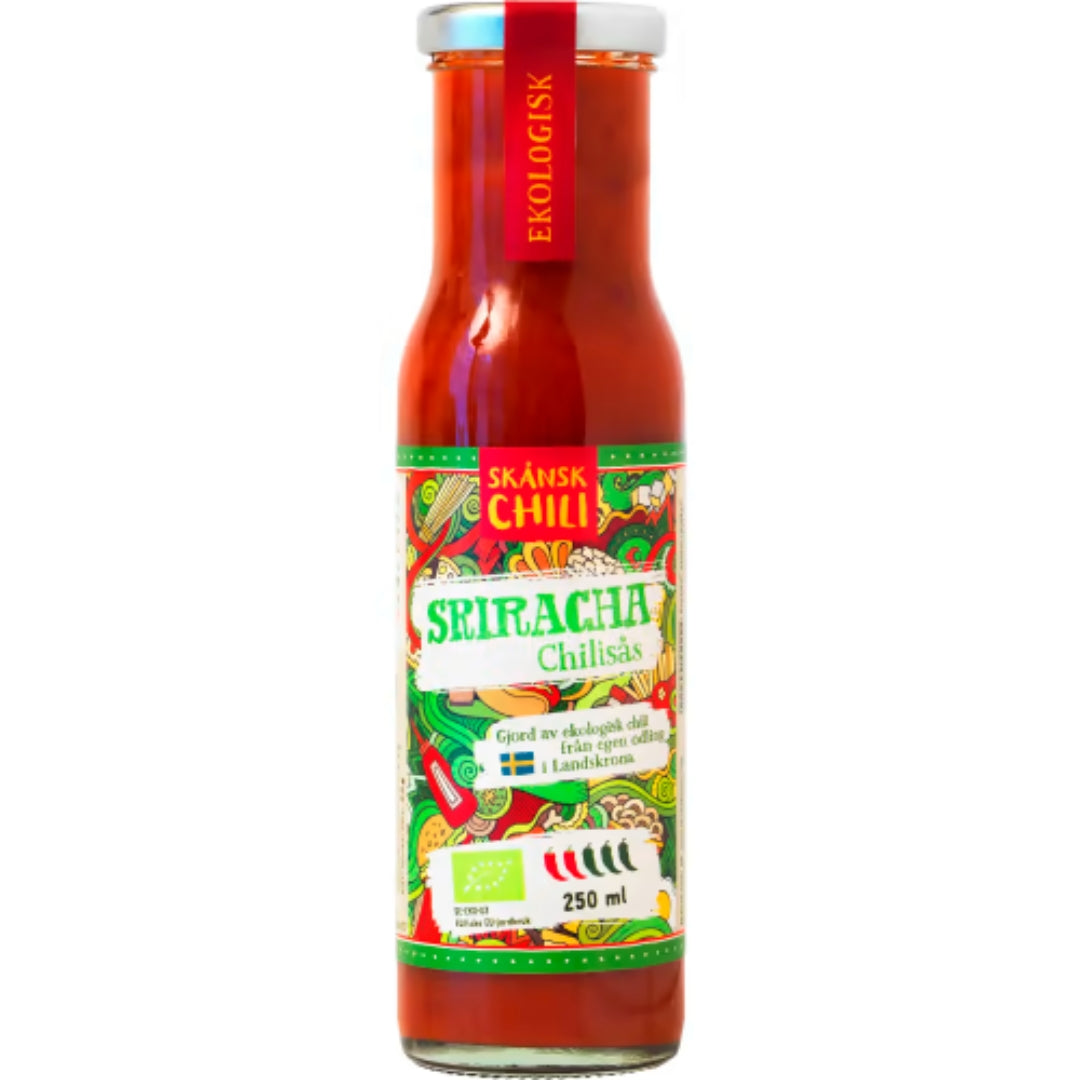 Skånsk Chili Sriracha Chilisås - Fermented Chili & Paprika Sauce 250ml