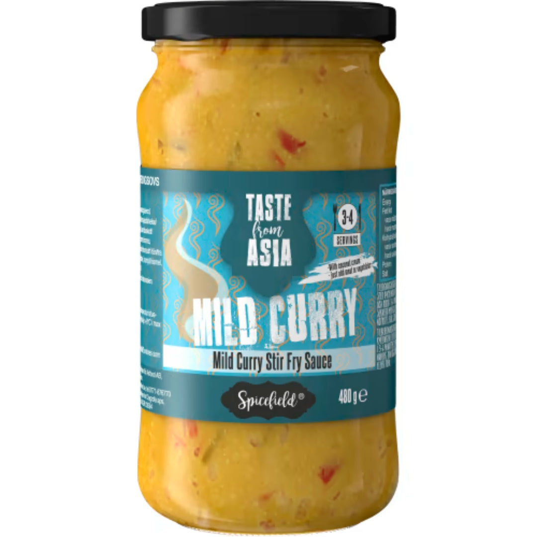 Spicefield Mild Curry Sås - Mild Curry Sauce 480g