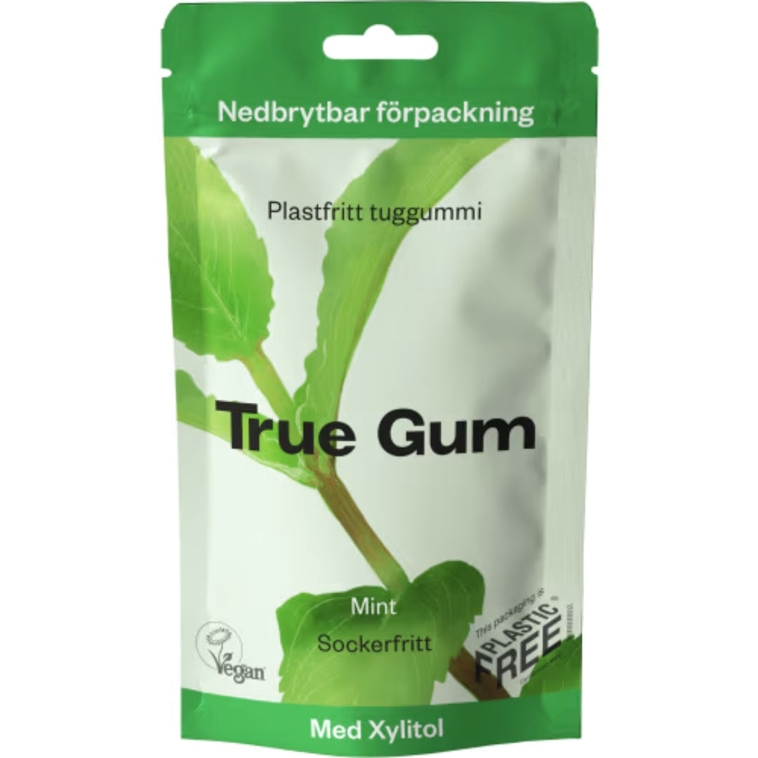 True Gum Strong Mint - Strong Mint-Flavored Sugar-Free Chewing Gum 21g