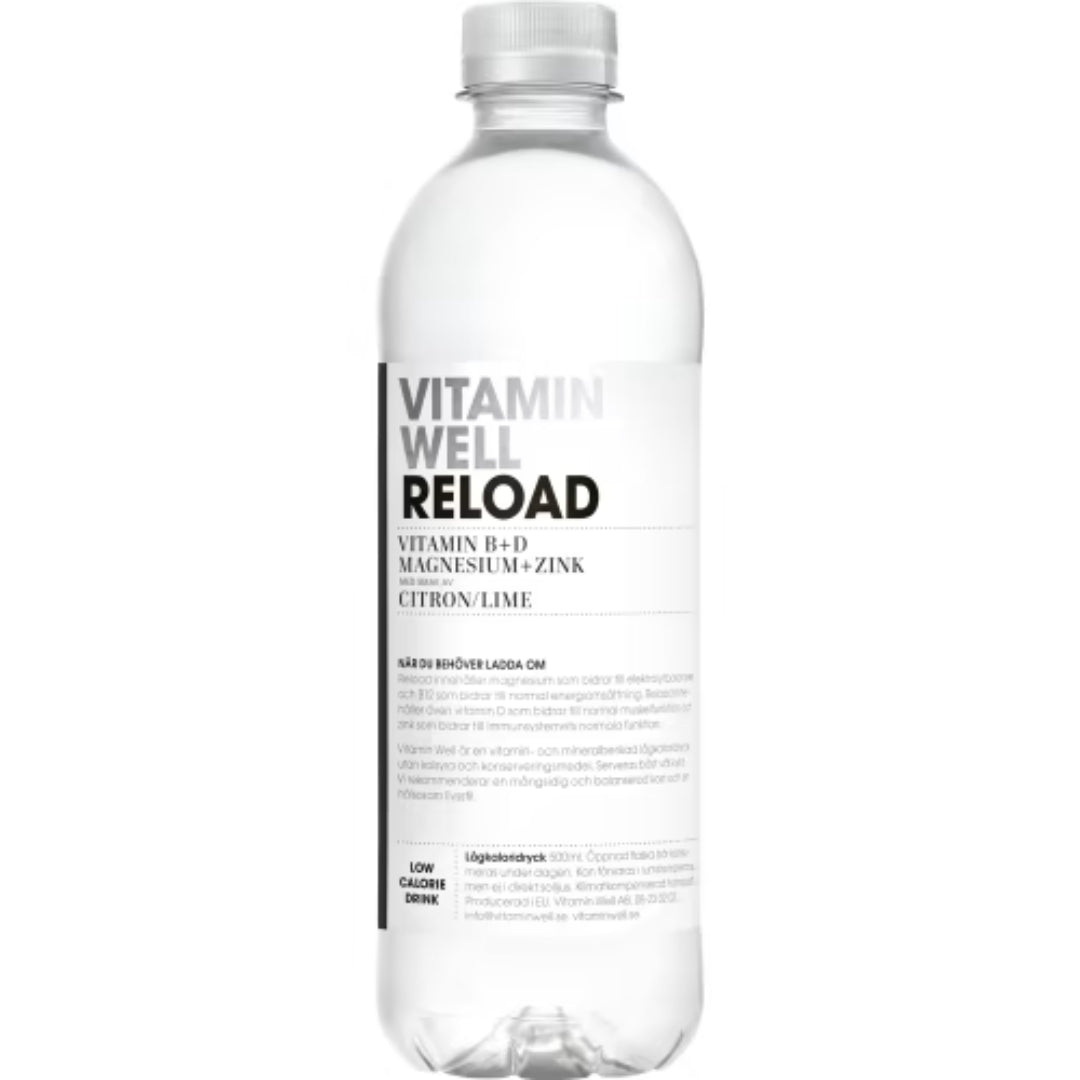 Vitamin Well Reload Citron/lime Funktionsvatten Pet - Lemon Lime Vitamin Drink 50cl