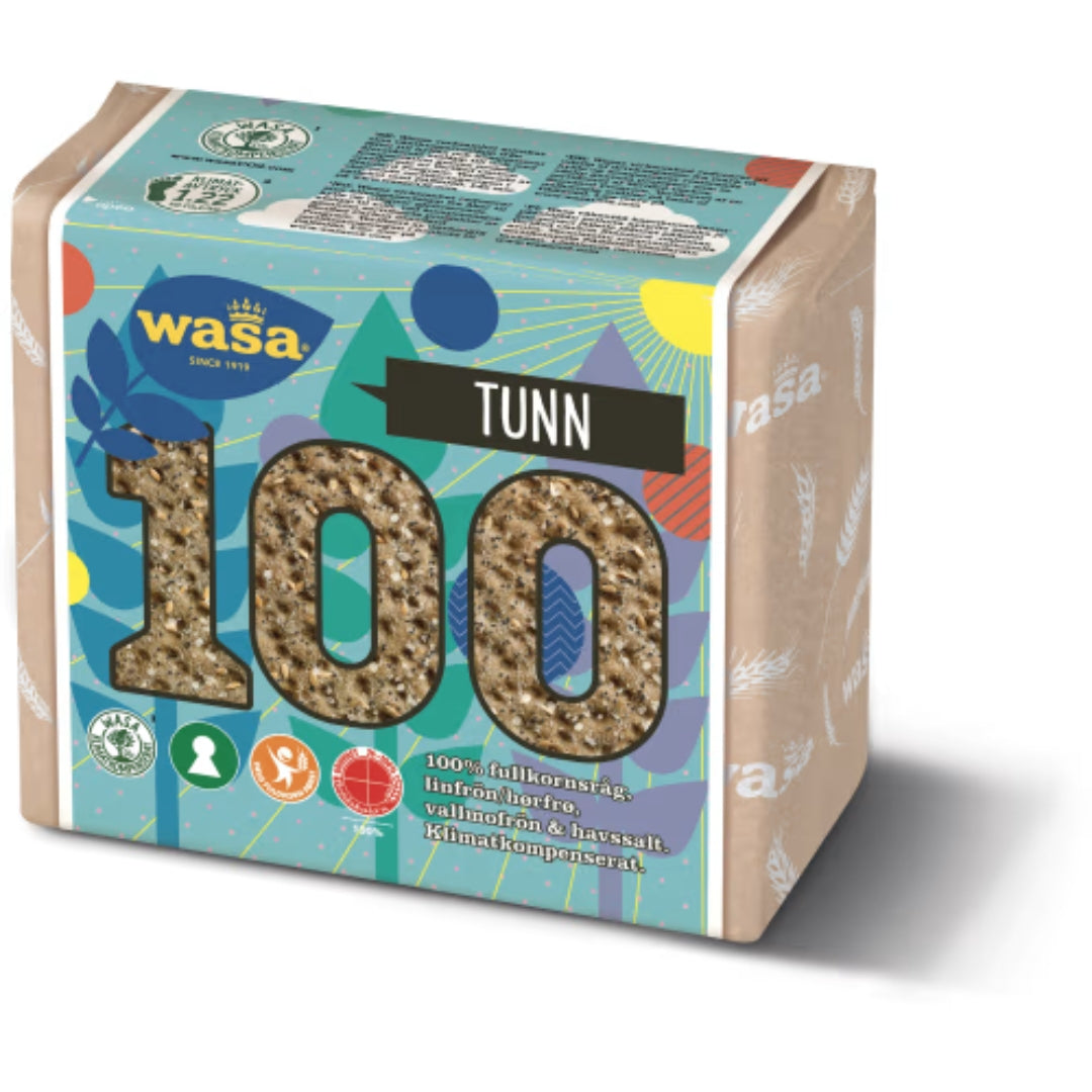Wasa Celebrating 100 100% fullkornsråg - Seeds & Sea Salt Crispbread 245g