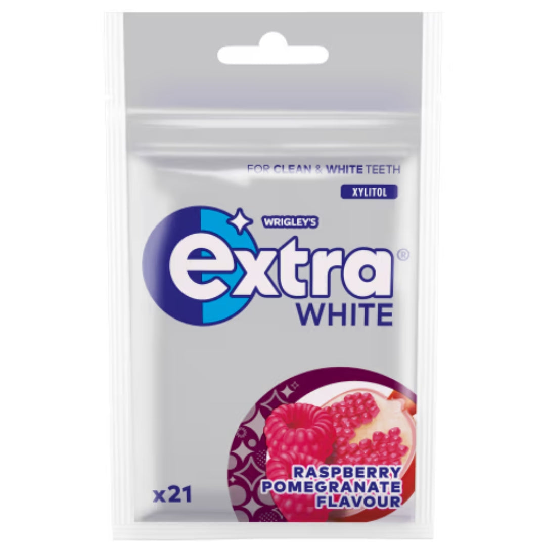 Wrigley's Extra Gum Raspberry Pom - Chewing Gum with Raspberry and Pomegranate flavor 29g