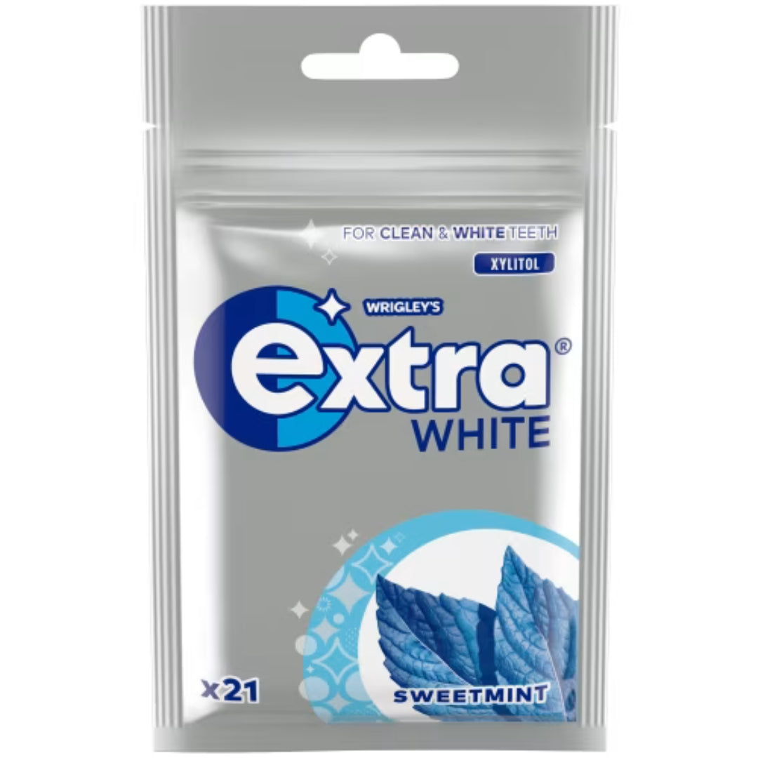 Wrigley's Extra Sweet Mint White - Chewing Gum with Sweet mint Flavour 29g