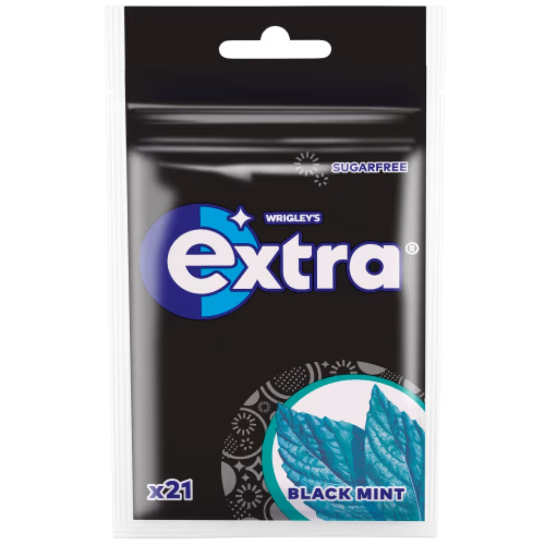 Wrigley's Gum Black Mint - Black Mint-Flavored Chewing Gum 29g