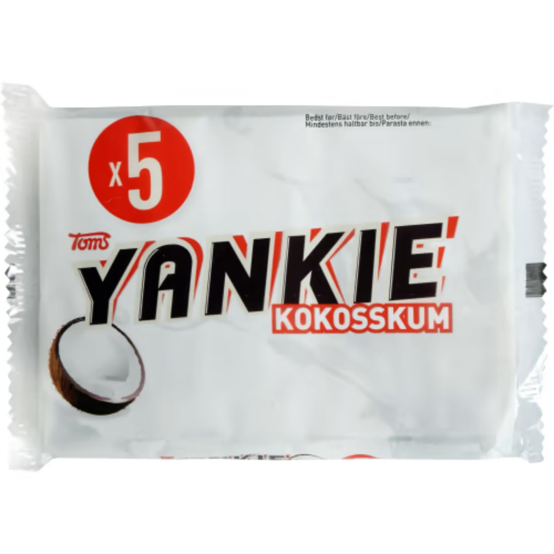 Toms Yankie Bar Kokosskum - Milk chocolate filled with caramel and coconut mousse 5x40g