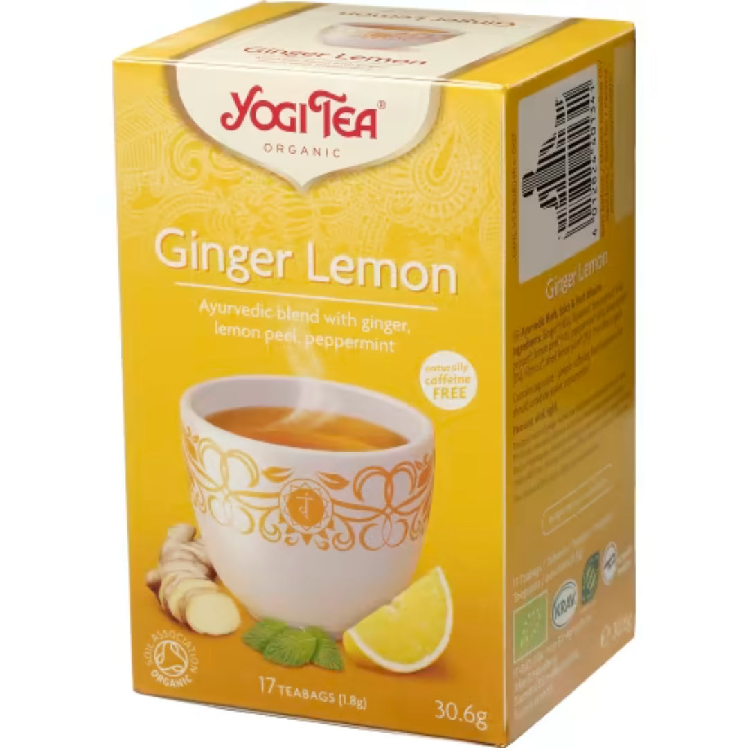 Yogi -Tee -Ingwer -Zitronentee Ekologikt - Ingwer- und Zitronenherba -Tee 17p