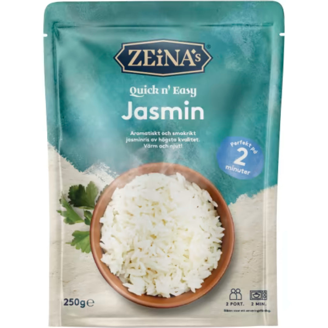 Zeinas Jasmin Quick N' Easy/2 Port - Jasmine Rice Quick-Cook / 2 Servings 250g