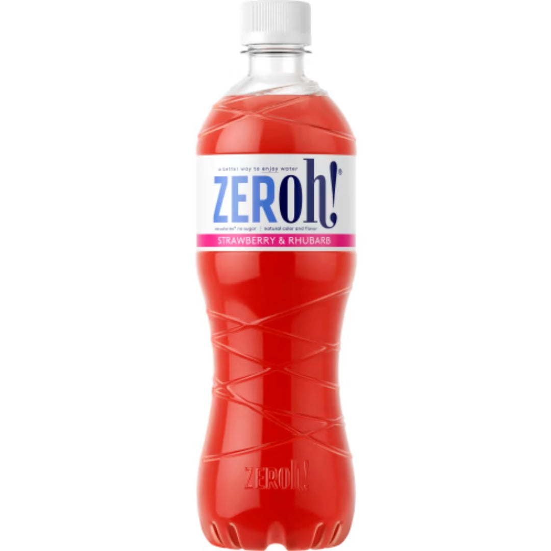 Zeroh Strawberry Rhubarb - Cordial with Strawberry & Rhubarb Flavour 0.8L