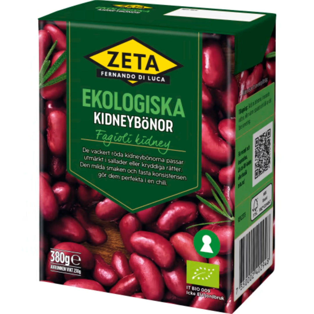 Zeta Kidneybönor Ekologiska - Organic Kidney Beans 380g