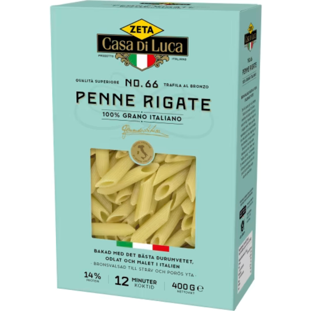 Zeta Penne Rigate Pasta - Penne Rigate Pasta 400g