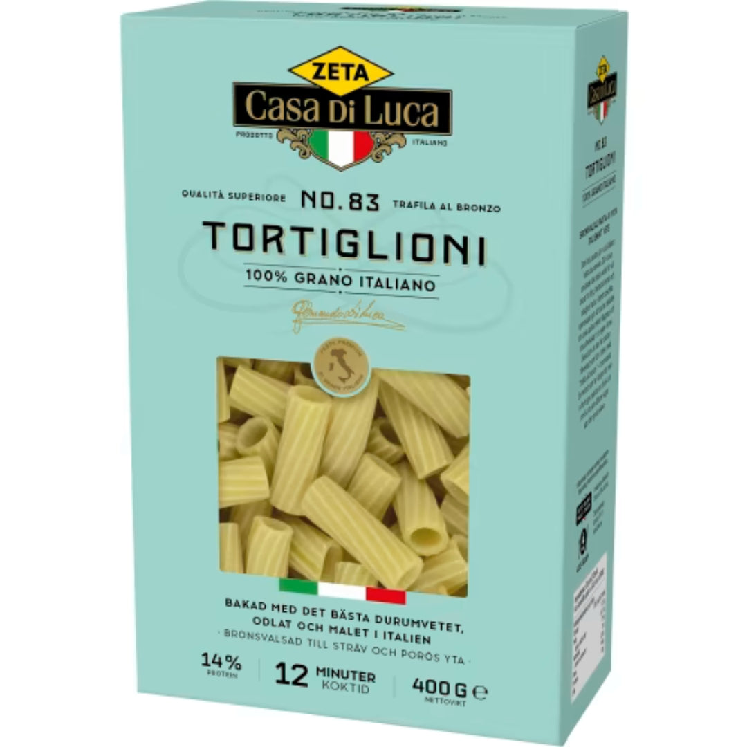 Zeta Tortiglioni Pasta - Tortiglioni Pasta 400g