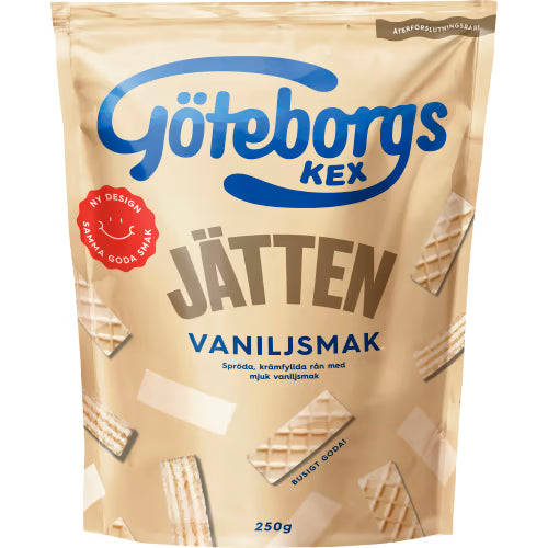 Jätten Vaniljsmak Rån - Vanilla-flavored Wafer Cookies 250g