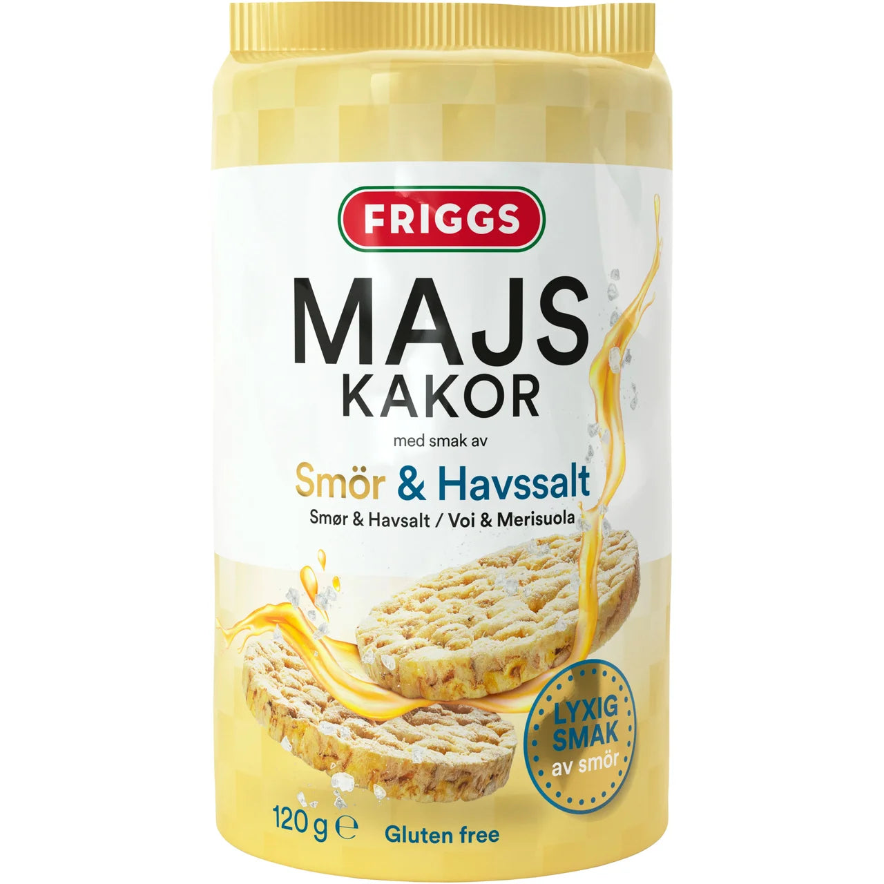 Friggs Majskaka Smör och Havssalt – Corn Cakes Butter & Sea Salt 120g