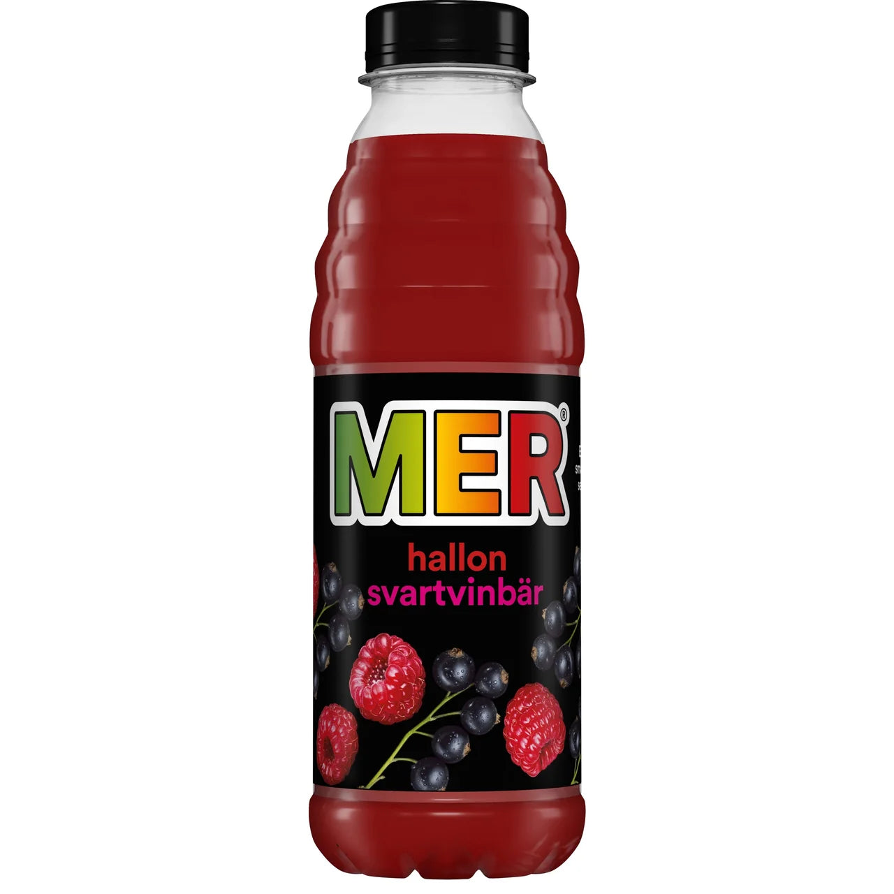 MER Fruktdryck Hallon & Svartvinbär – Raspberry & Blackcurrant Fruit Drink 500ml