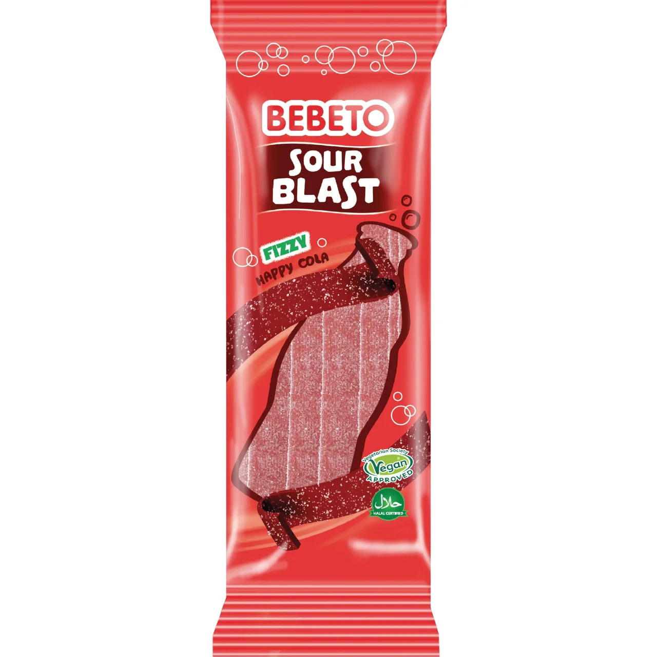 bebeto Godisrem Sour cola - Candy Strips 180g