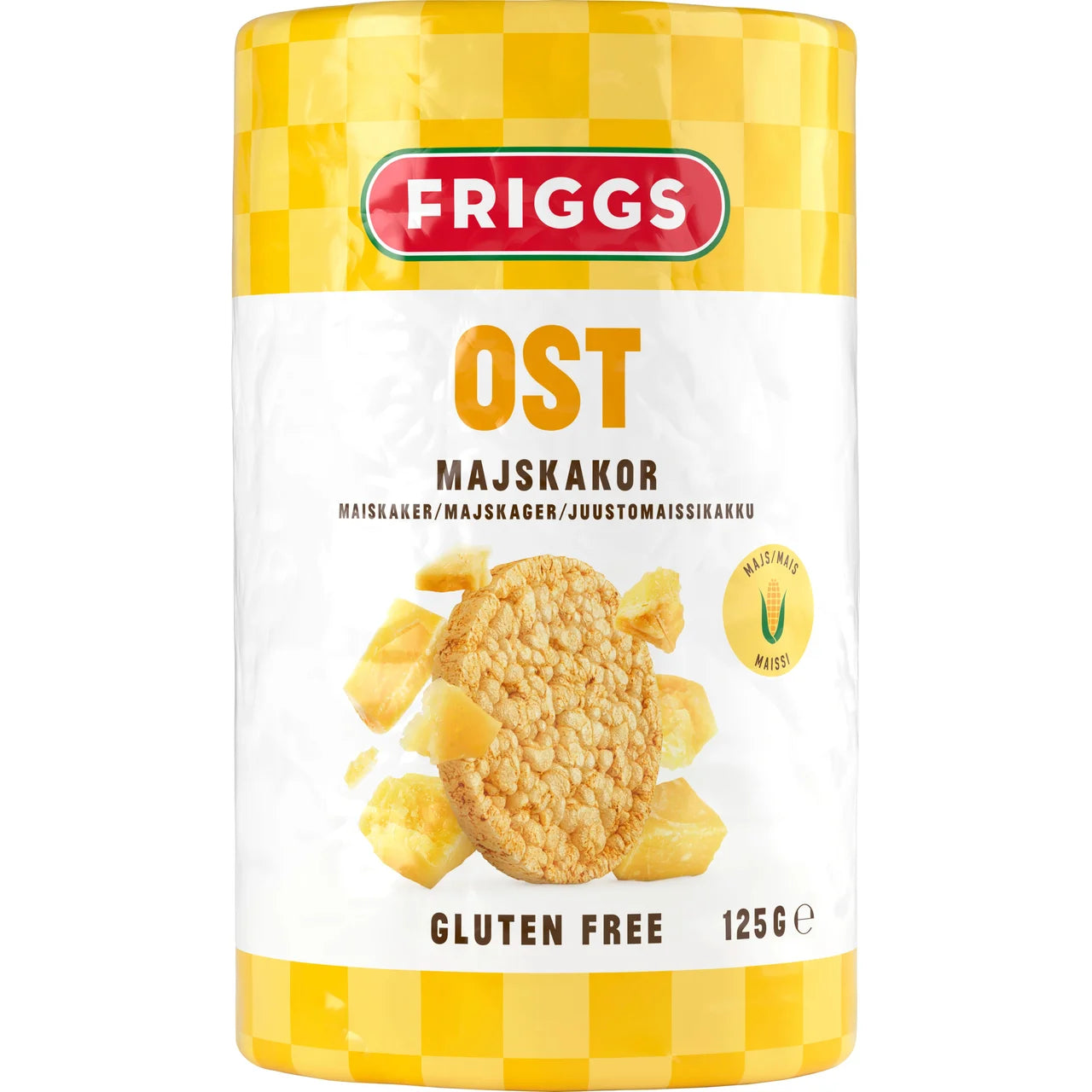 Friggs Majskakor Ost – Corn Cakes Cheese Flavor 125g