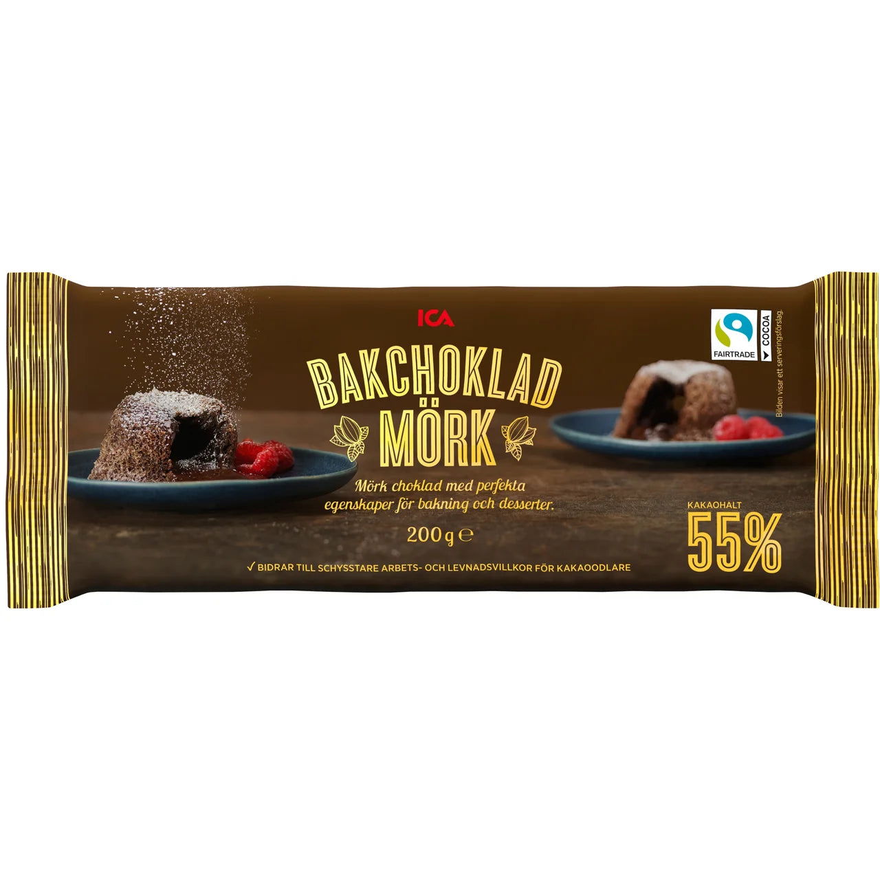 ICA Mörk bakchoklad - Dark Baking Chocolate 200g