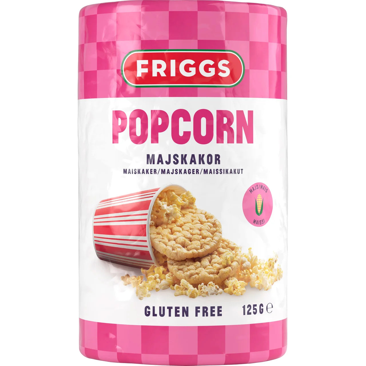 Friggs Majskakor Popcorn – Corn Cakes Popcorn Flavor 125g
