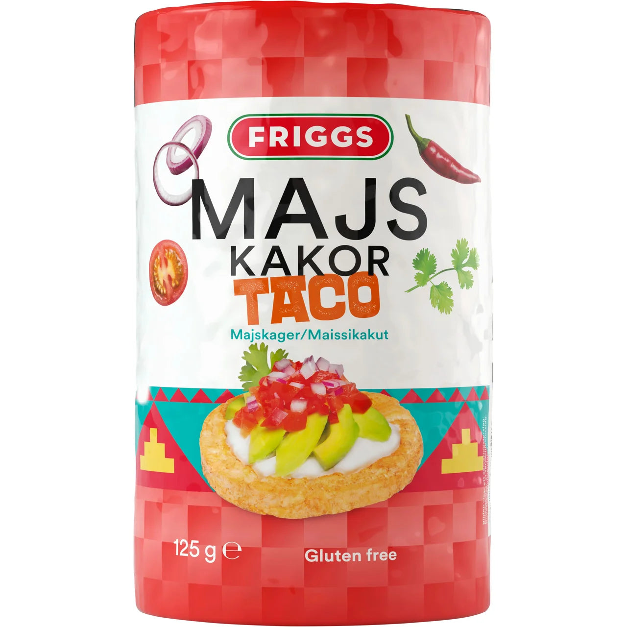 Friggs Majskaka Taco – Corn Cakes Taco Flavor 125g