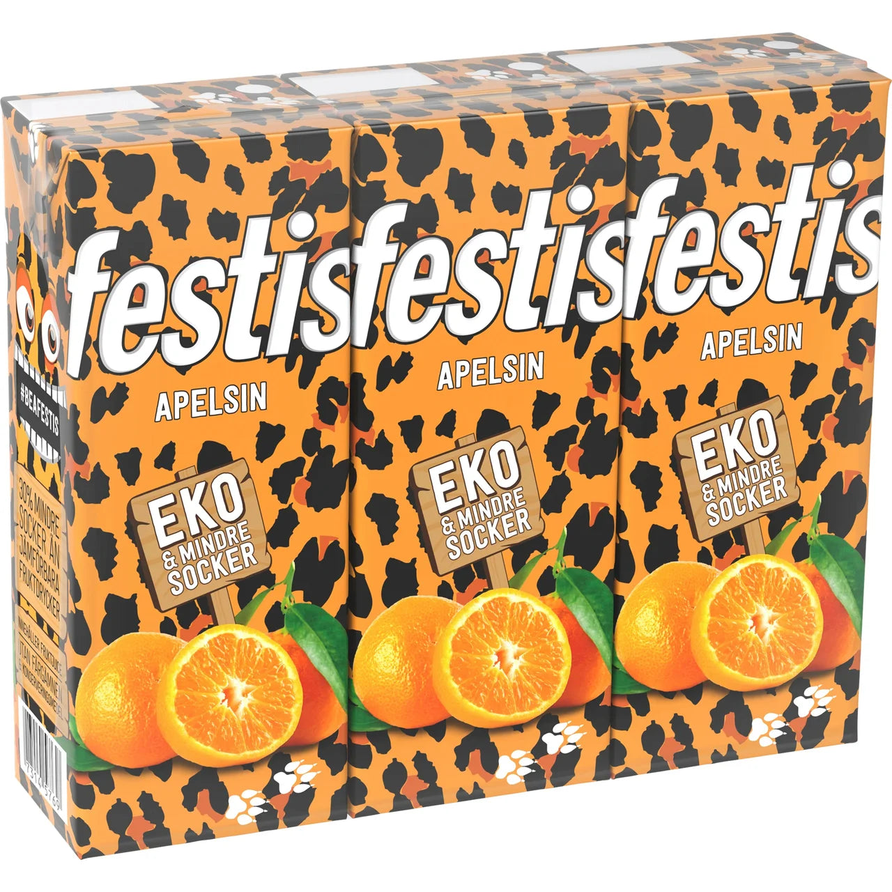 Festis Fruktdryck Apelsin Ekologisk – Orange Fruit Drink Organic 3x200ml