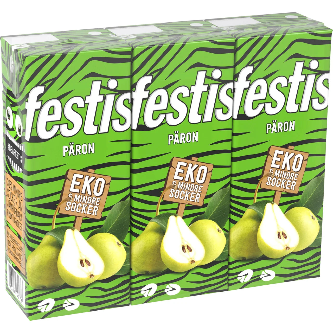 Festis Fruktdryck Päron Ekologisk – Pear Fruit Drink Organic 3x200ml