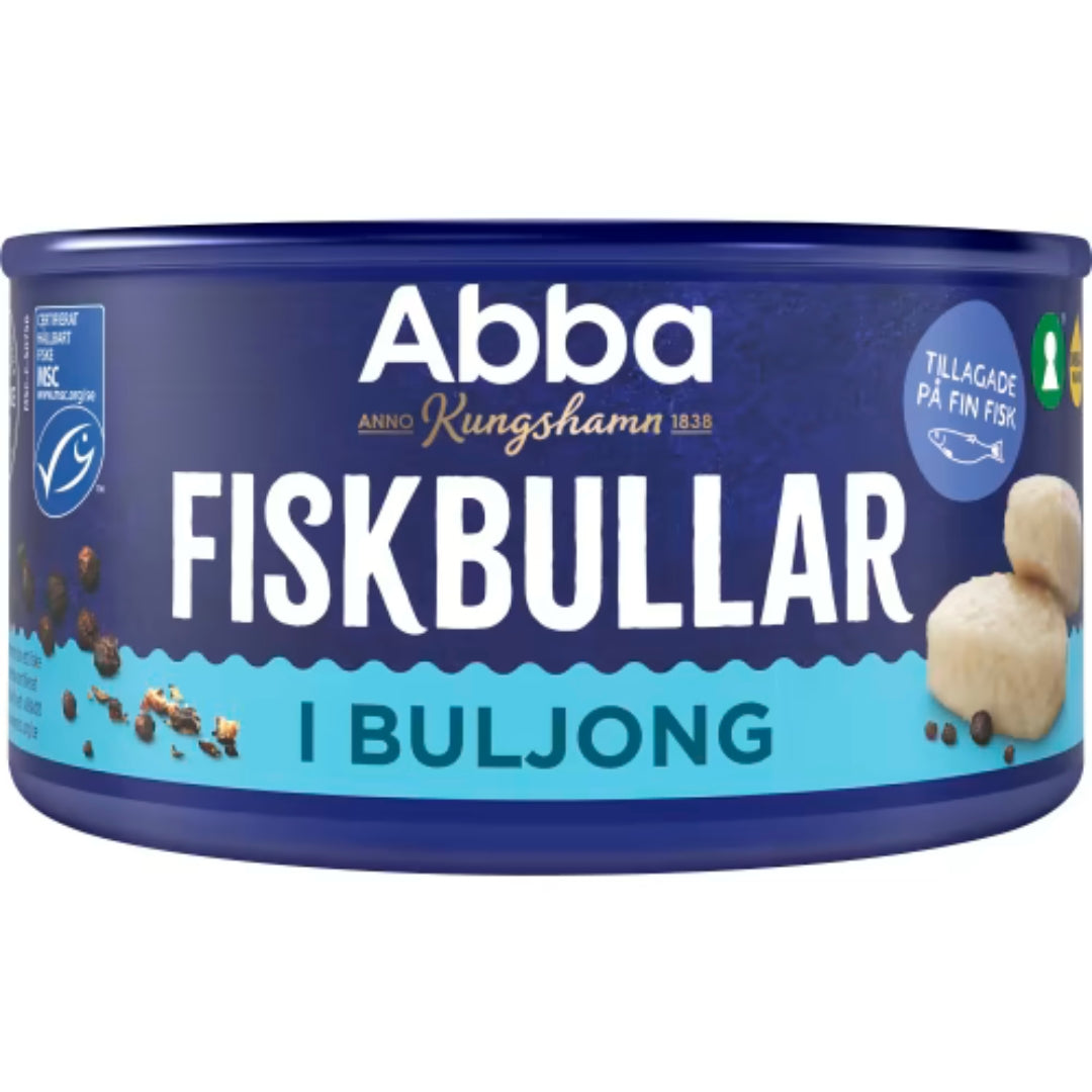 Abba Fiskbullar i Buljong - Fish Balls 375g