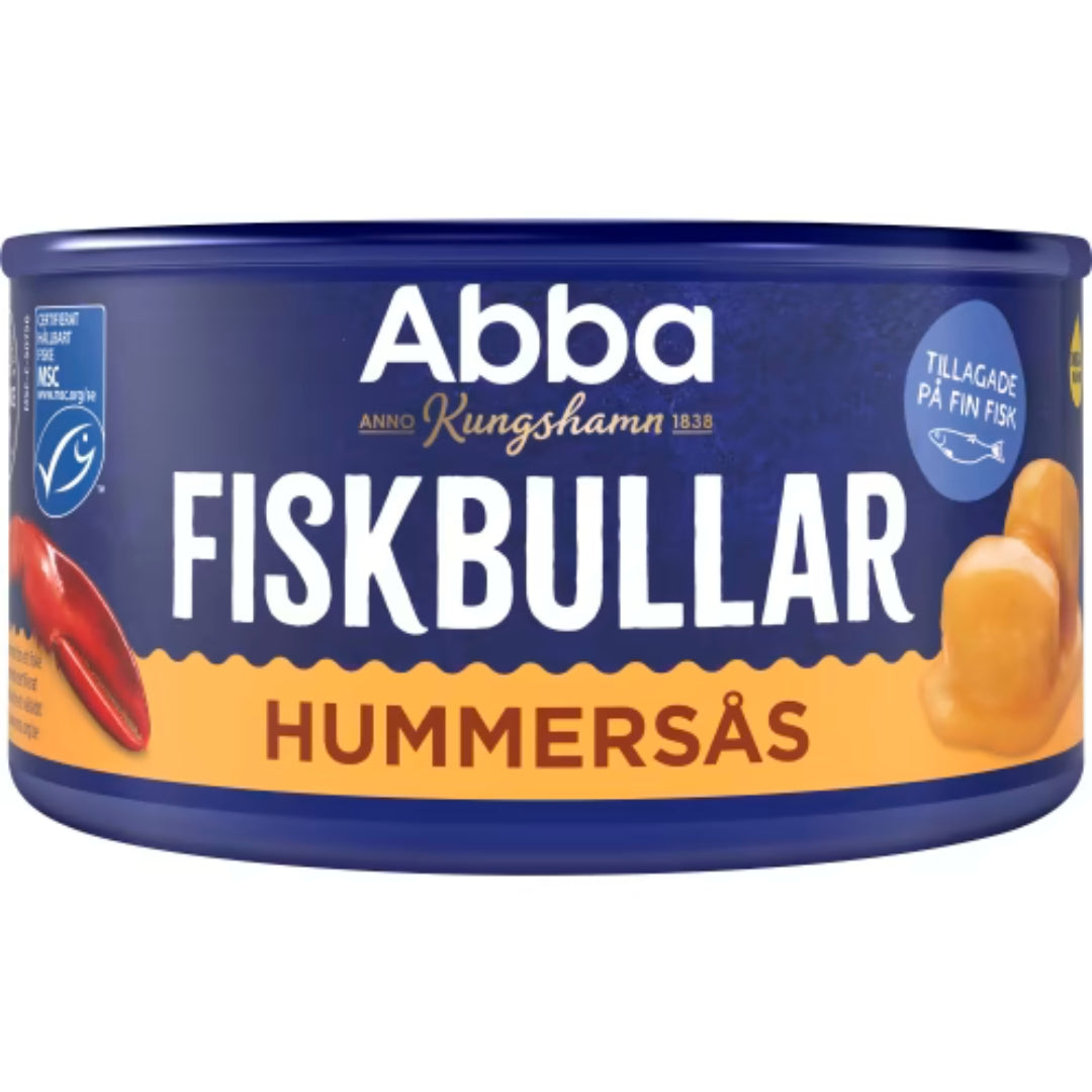 Abba Fiskbullar i Hummersås - Fish Balls in Mild Lobster Sauce 375g