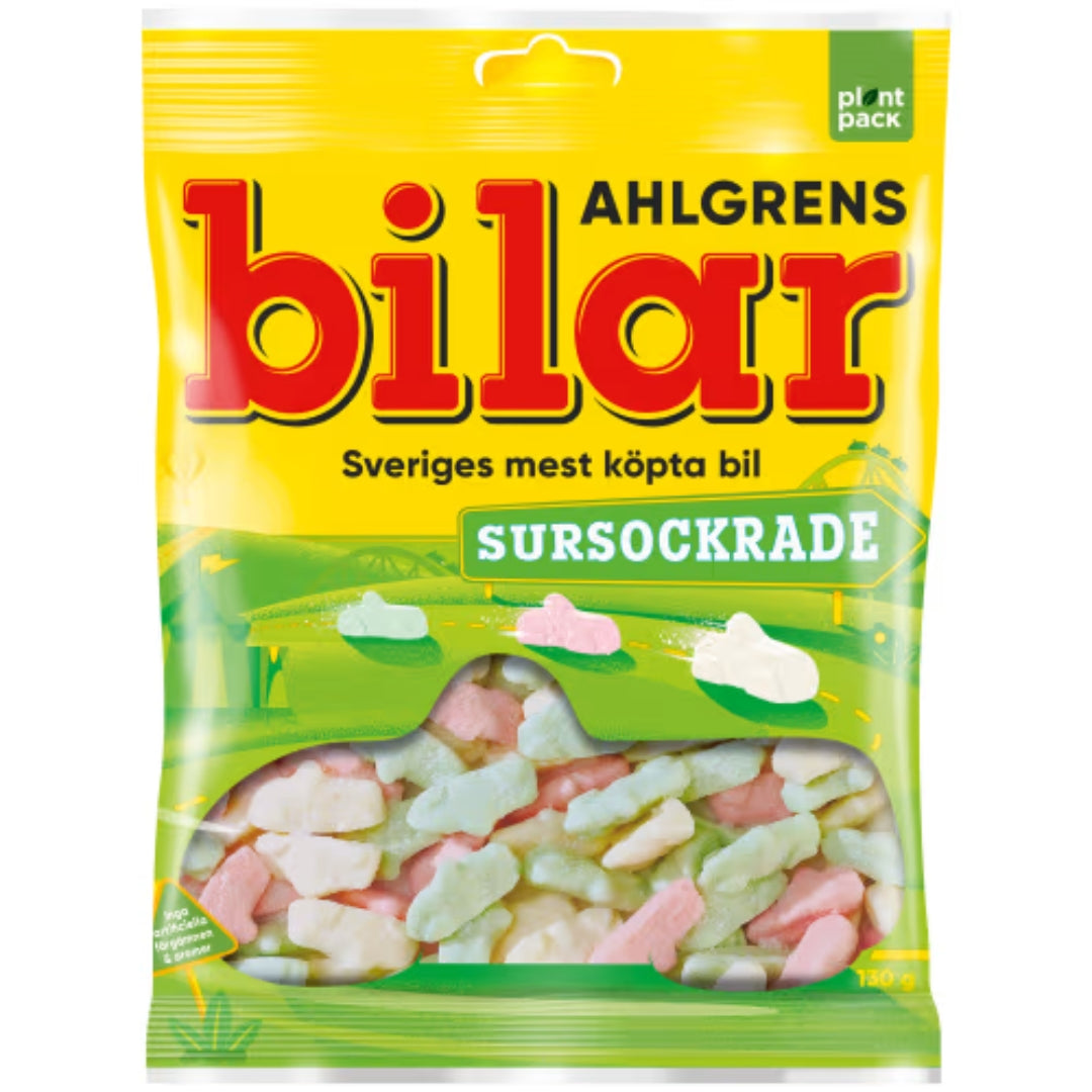 Ahlgrens Bilar Sursockrade - Sour Sweets 130G