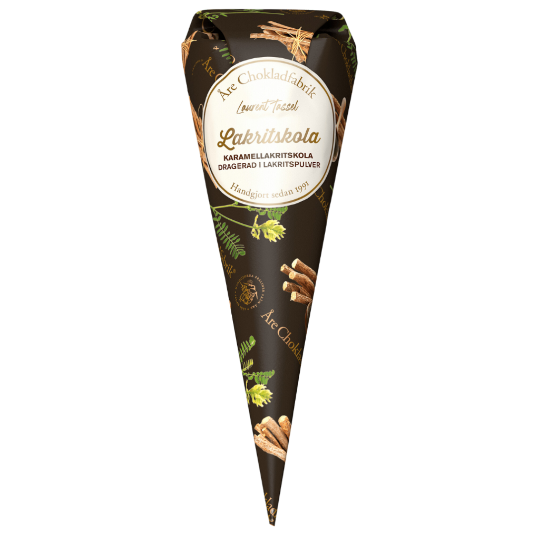 Åre Chokladfabrik Lakritskola - Chocolate Licorice caramel Gift 80g