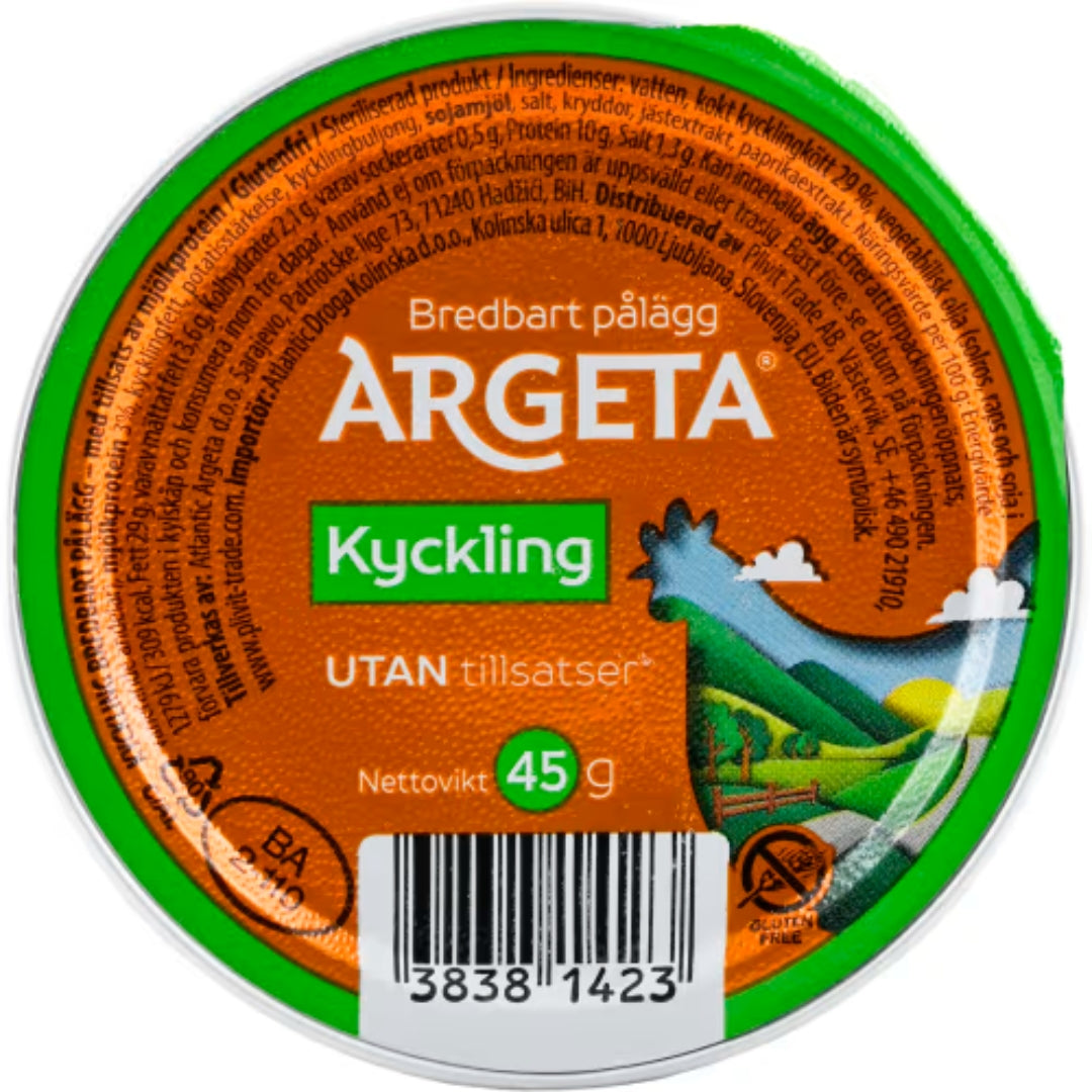 Argeta KycklingPastej - Chicken Pâté 45G