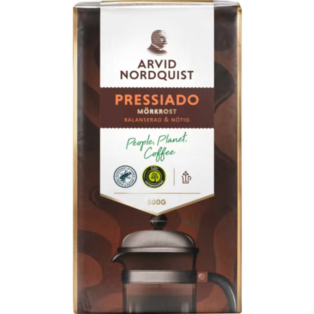 Arvid Nordquist Pressiado Mörkrost Presskaffe - Dark Roast French Press Coffee 500g