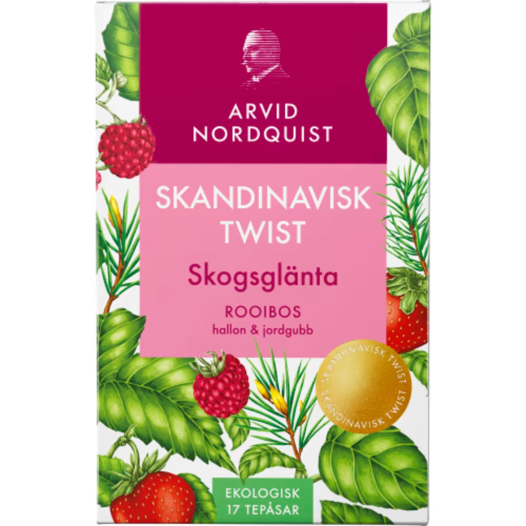 Arvid Nordquist Skogsglänta Rooibos - Rooibos Tea with Taste of Raspberry and Strawberry 17p