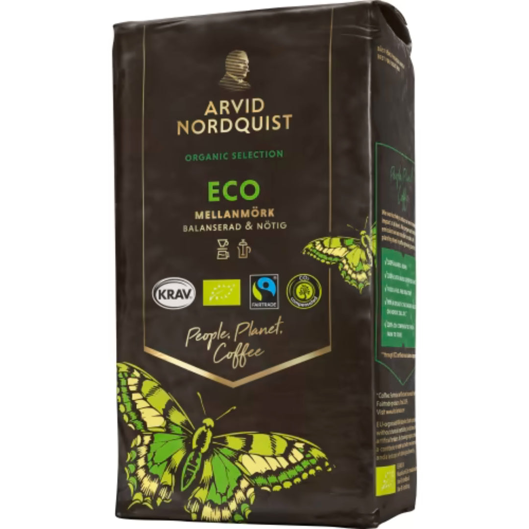 Arvid nordquist Eco Mellanmörk Bryggkaffe - Organic Medium-dark roast 450g