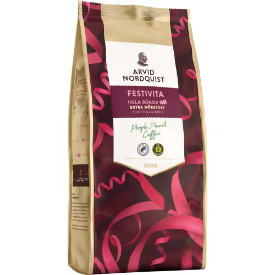 Arvid nordquist Festivita Mörkrost Hela Bönor - Extra Dark Roast Whole Beans 500g