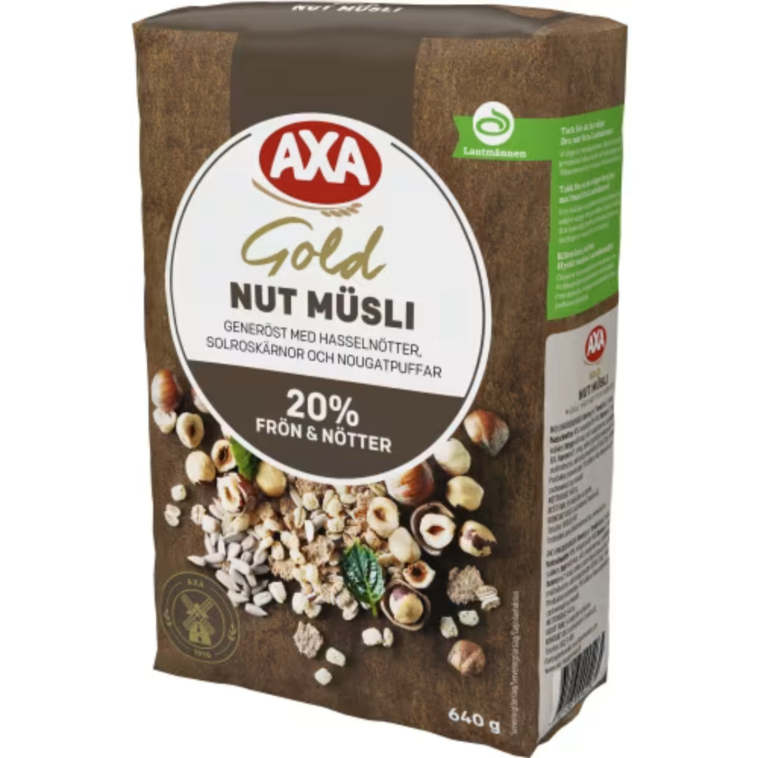 Axa Nut Müsli Gold - Nut & Seed Muesli 640g