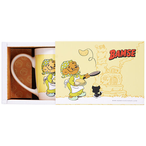 BAMSE Mugg Farmor Steker Pannkakor Gul 27cl